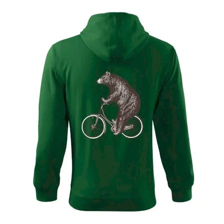 Medveď na bicykli