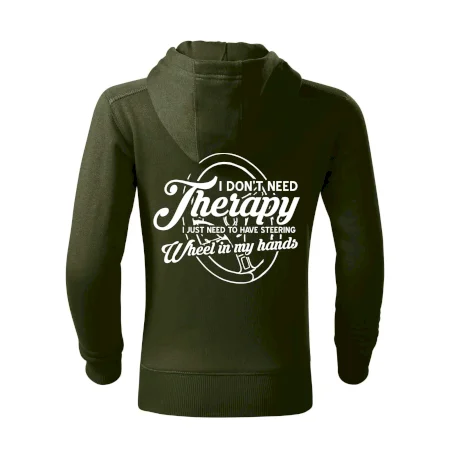 Okrúhly nápis -  I don't need therapy wheel in my hands