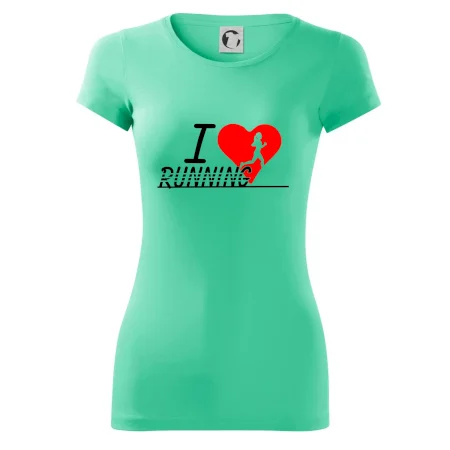 I love running dievča