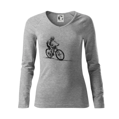 MTB kreslený cyklista