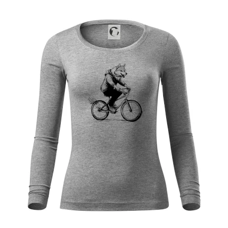 Vlk na bicykli