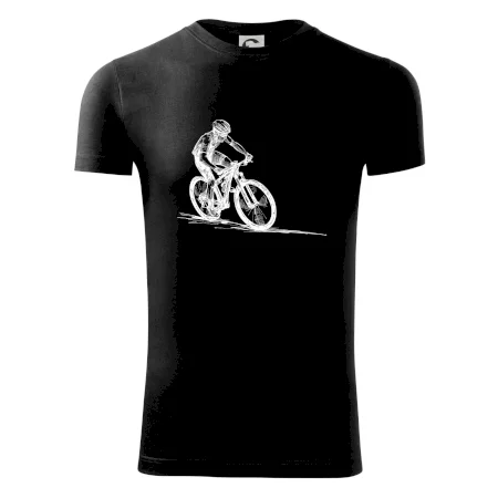 MTB kreslený cyklista