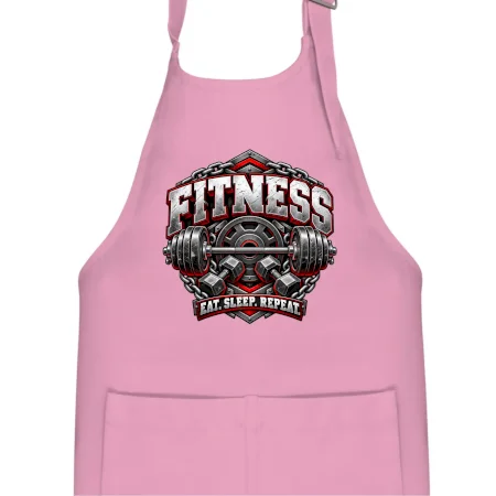 Fitness činka a závažia eat sleep repeat