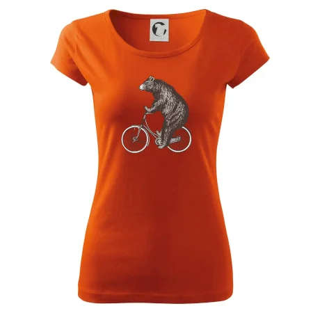 Medveď na bicykli