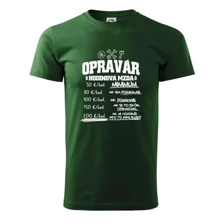 Hodinová mzda - opravár