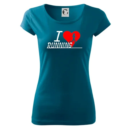 I love running dievča
