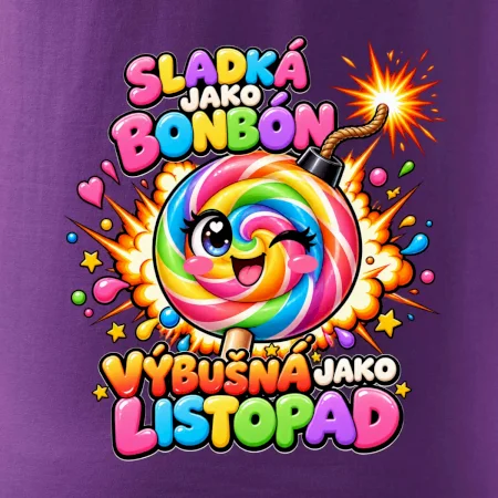 Sladké duhové lízátko s výbušnou náladou