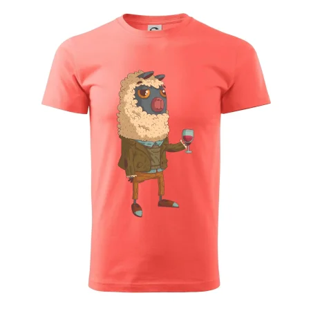 Alpaka s vínom muž