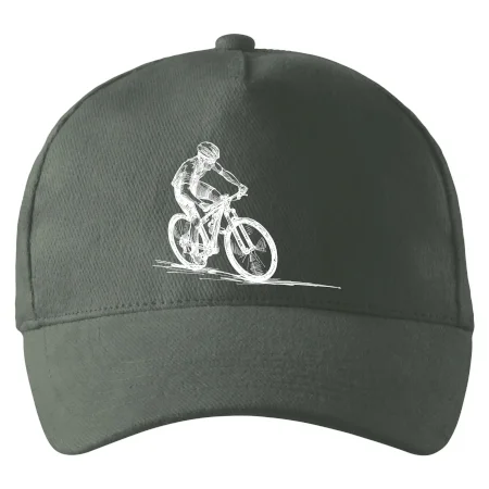 MTB kreslený cyklista