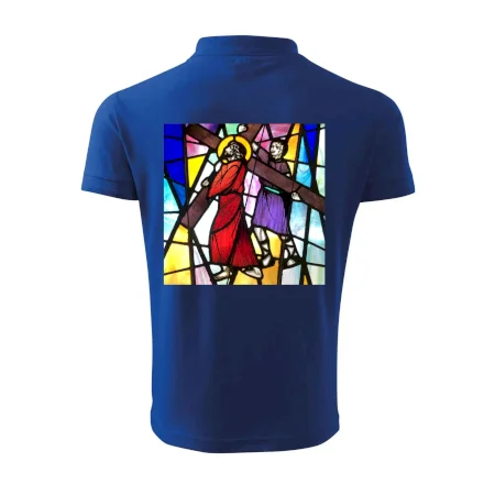 Vitráž - Ježiš a kríž