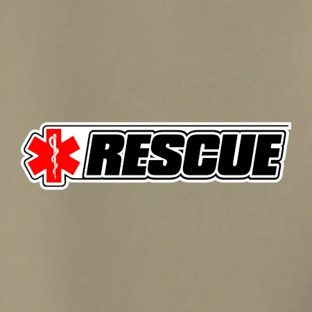 Záchranár rescue kríž červený