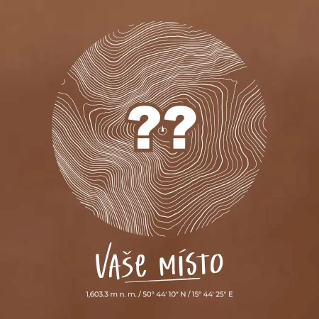 Vaše miesto - vrstevnice v kruhu