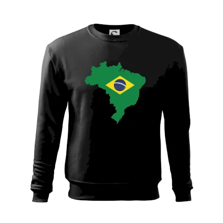 Brazília vlajka v mape