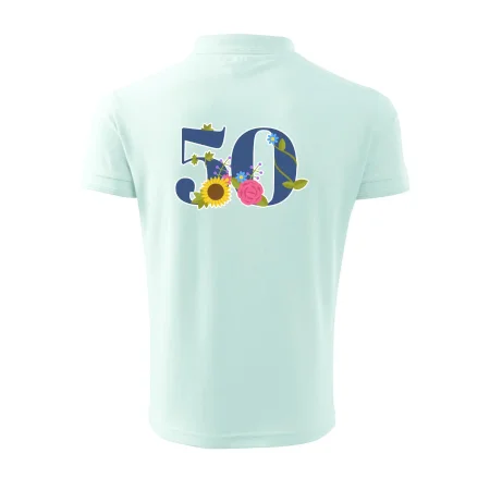 Kvetinové číslo kreslené - 50