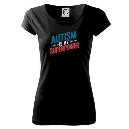 Šikmý nápis Autism is my superpower