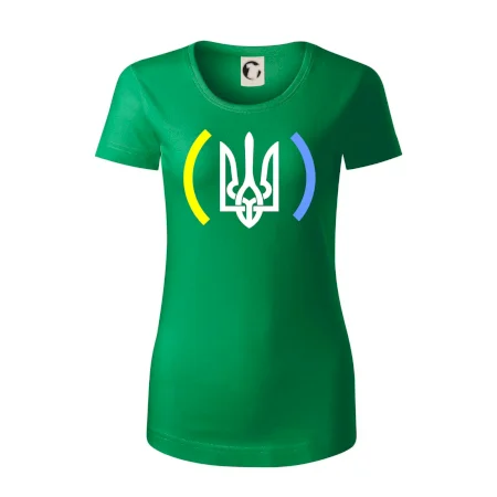 Ukrajina trojzubec s farbami