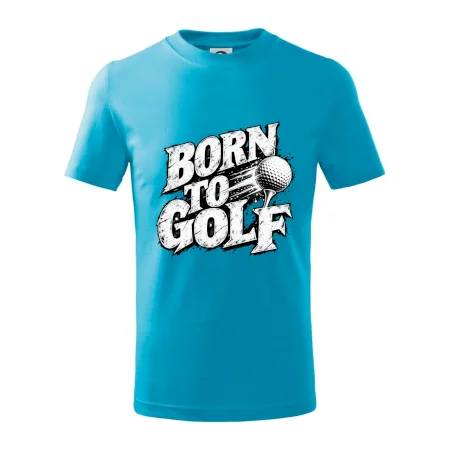 Born to golf černobílý drsný potisk