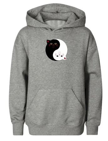 Mačky jin jang farebné