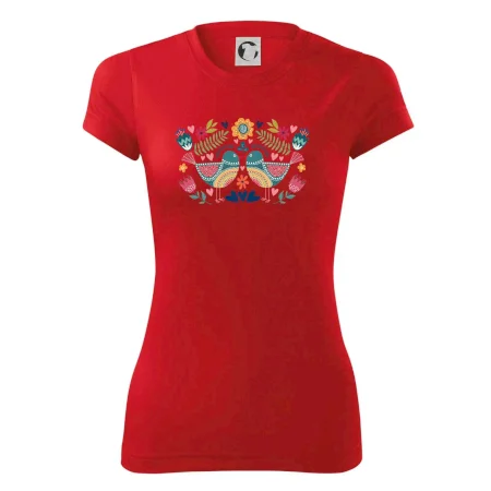 Folklór - dva farebné vtáčiky