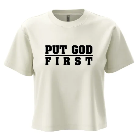 Put God first hrubý nápis
