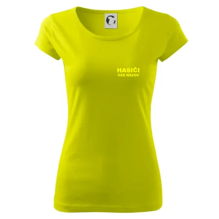 Hasiči - žltý nápis - váš názov zboru