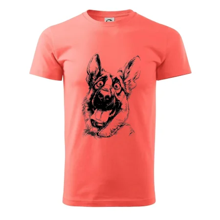 Čiernobiela karikatúra Nemecký ovčiak