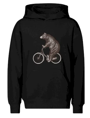 Medveď na bicykli