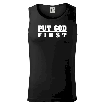 Put God first hrubý nápis