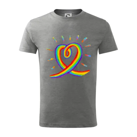 Srdce pride dúha kreslená