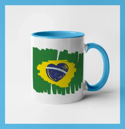 Brazília vlajka srdca