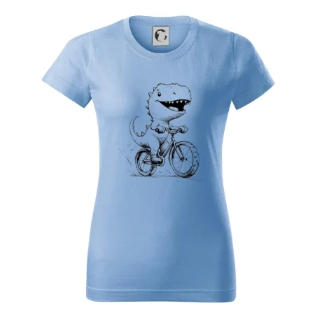 Roztomilý Dinosaurus na bicykli