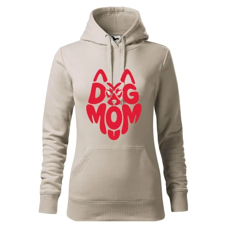 Dog mom nápis v hlavě