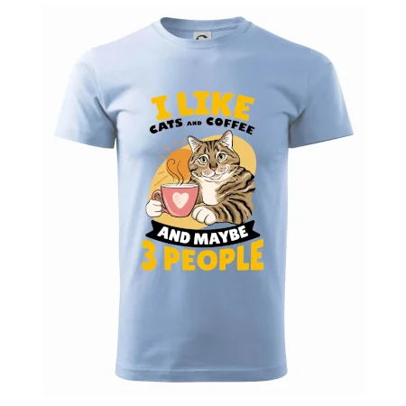 I like cats and coffee and maybe 3 people