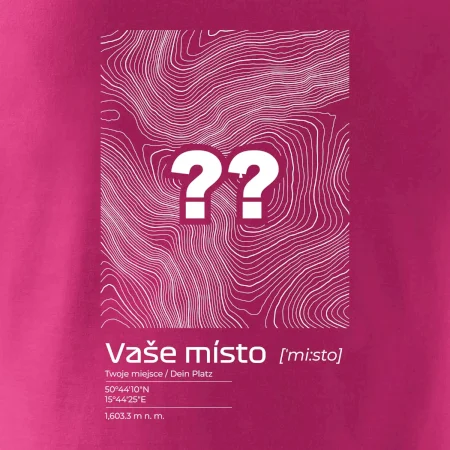 Vaše miesto - vrstevnice v obdĺžniku