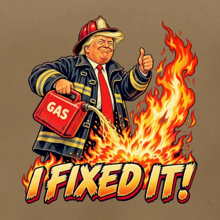 Donald Trump jako hasič I fixed it