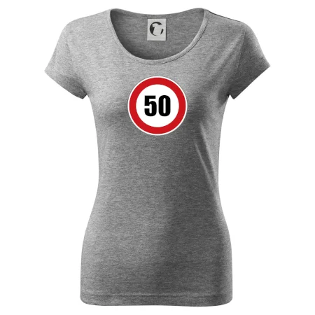 Dopravná značka - obmedzenie rýchlosti 50