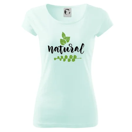 Natural - nápis v listoch