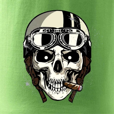 Motorkárska helma a cigara