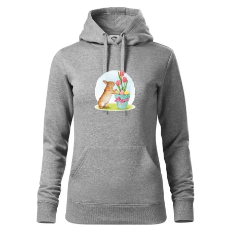 Veľkonočný zajačik tulipány