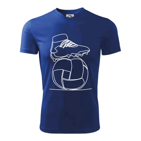 Futbalová lopta kopačka jedným ťahom