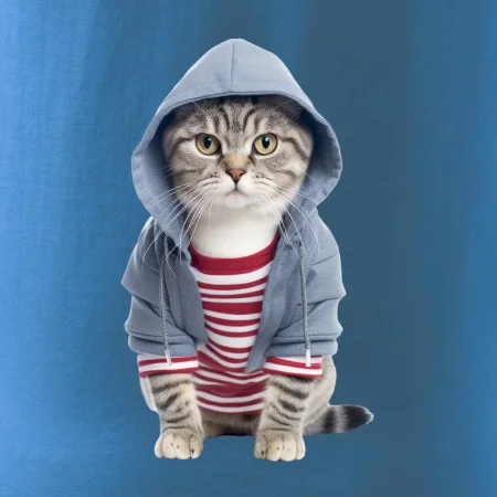 Mačka v pruhovanom triku