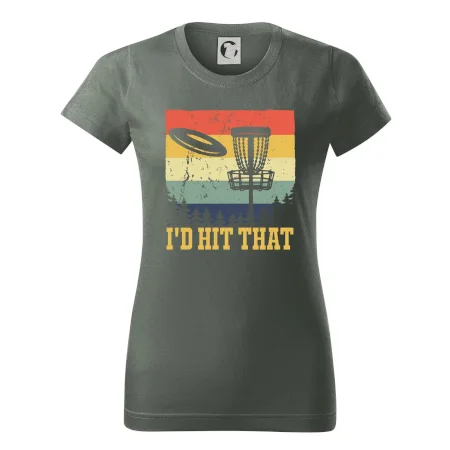 Disc golf player retro vintage