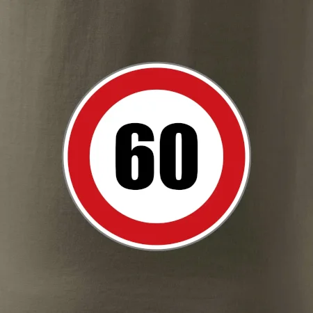 Dopravná značka - obmedzenie rýchlosti 60
