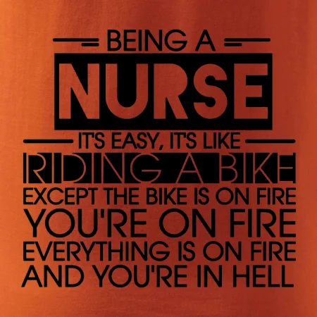 Being a nurse - bike