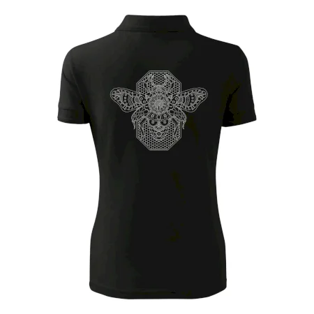 Steampunk včela čiernobiela