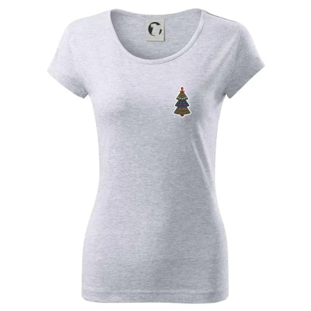 Folklór na prsníku vianočný stromček