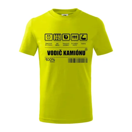Čiarový kód - Vodič kamiónu