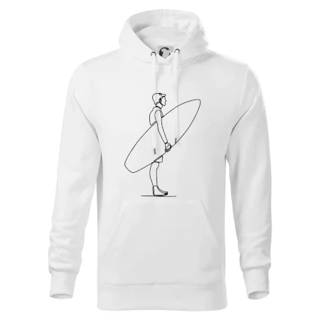 Surfer stojaci jedným ťahom
