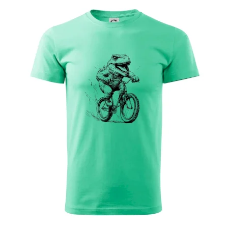 Naštvaný Dinosaurus na bicykli
