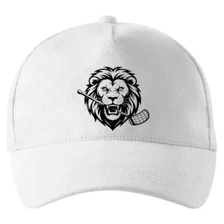 Floorball - Lev s hokejkou v tlamě